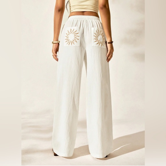 Boho Celestial Sun Print Pants - Picture 3 of 7